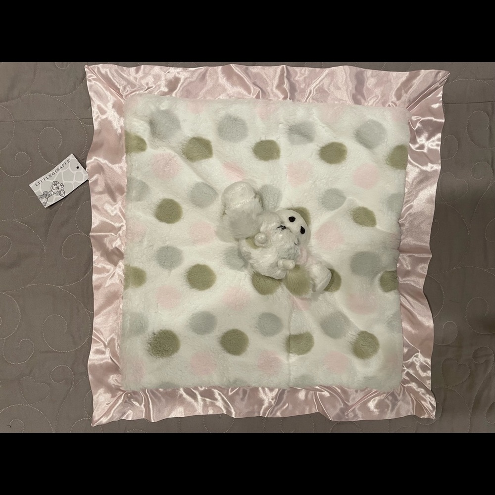 Little Giraffe pink lovey lovie blanket blanky NWT